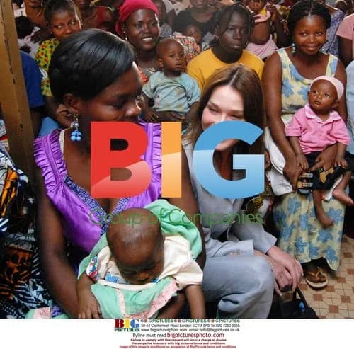 Carla Bruni-Sarkozy Visits Burkina Faso