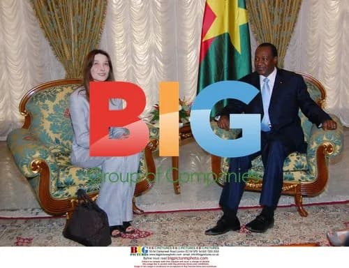 Carla Bruni-Sarkozy visits Burkina Faso