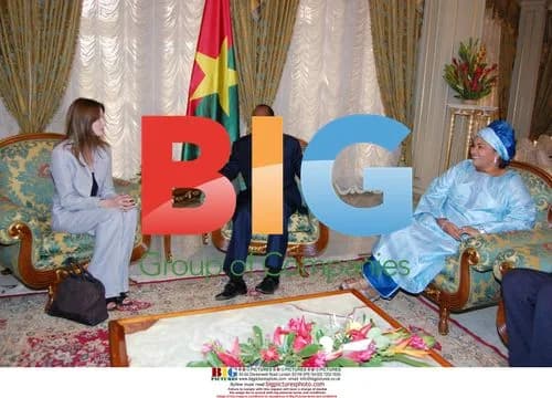 Carla Bruni-Sarkozy Visits Burkina Faso