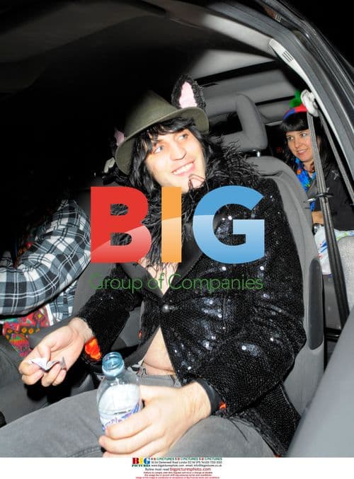 Noel Fielding on night out in London