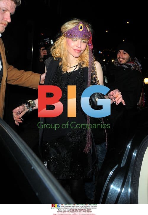 Courtney Love Leaving Groucho Club in London