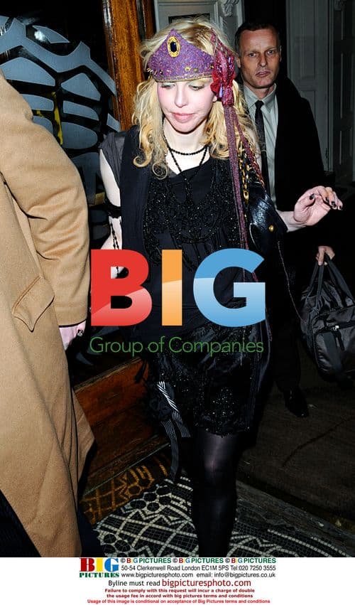 Courtney Love Exits Groucho Club in London