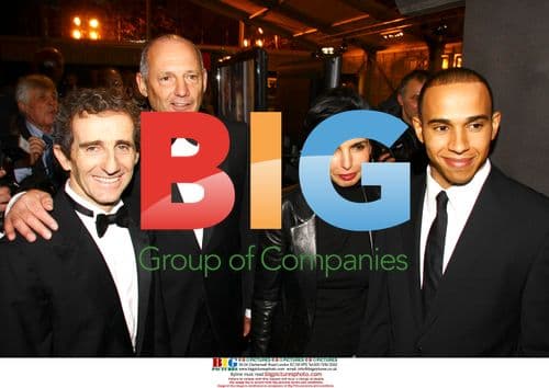 F1 stars Lewis Hamilton and Ron Dennis at Paris car event