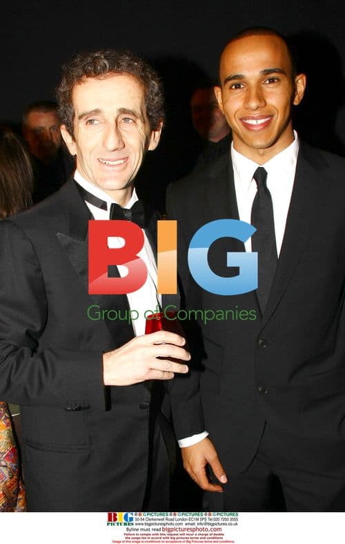 Lewis Hamilton and Alain Prost at Car Festival