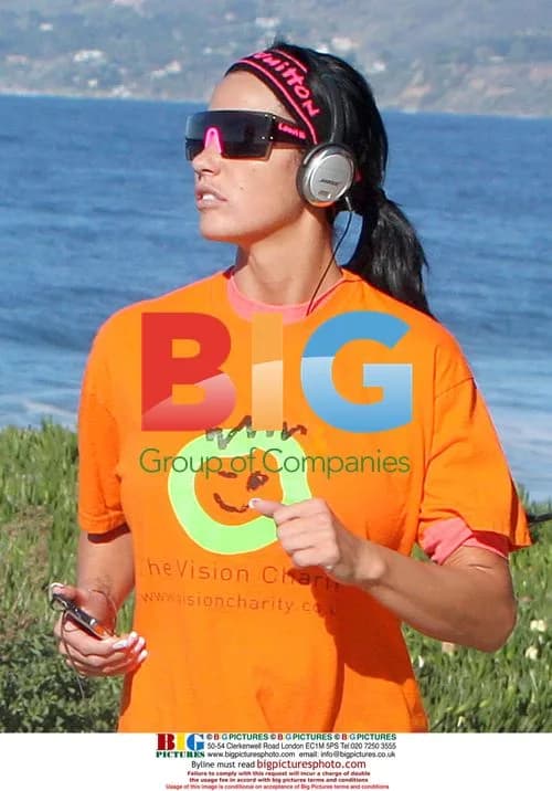 Katie Price and Peter Andre Jogging