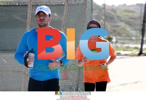 Katie Price and Peter Andre jogging in LA
