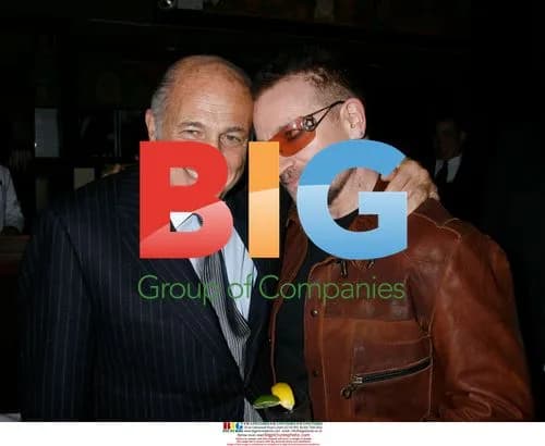 Bono and Doug Morris at UMG Grammy Dinner