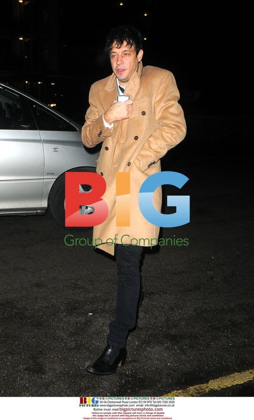 Jamie Hince of The Kills arrives home alone