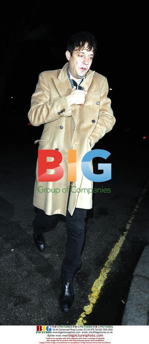 Jamie Hince of the Kills arrives home alone