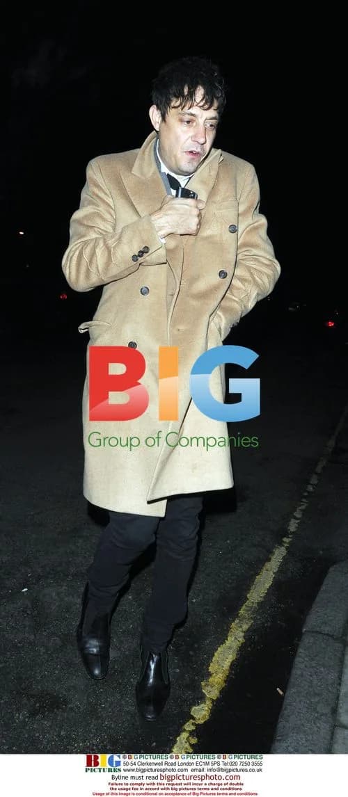 Jamie Hince of the Kills arrives home alone
