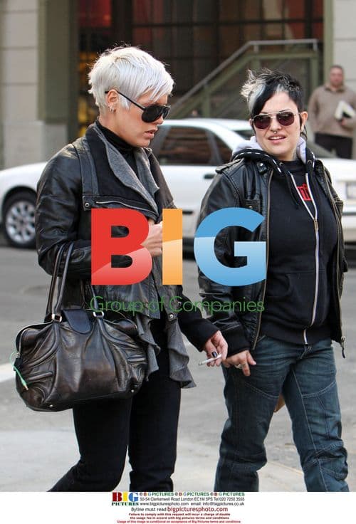 Singer Pink out for stroll in NYC