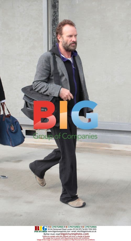 Sting arrives for Zagreb concert