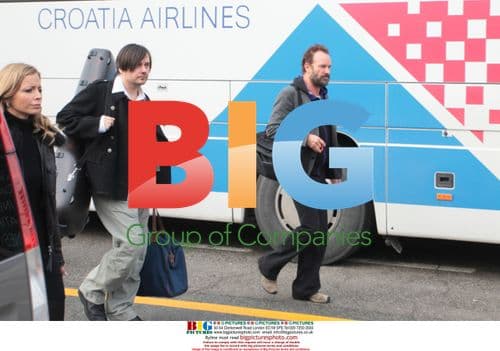 Sting Arrives for Concert in Zagreb