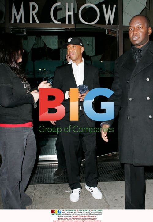 Russell Simmons Spotted Leaving Mr. Chow