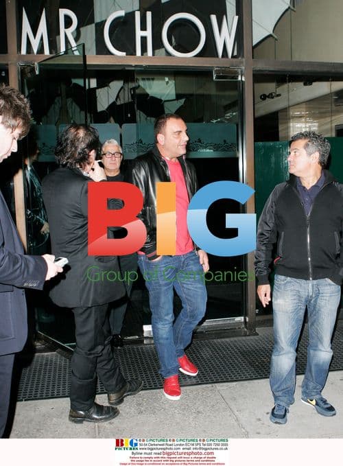 Christian Audigier Leaving Mr. Chow Restaurant