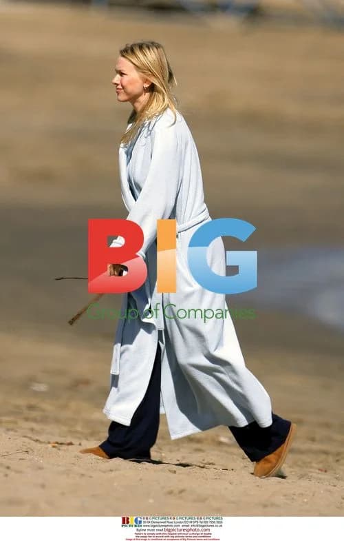 Naomi Watts and son at beach playground
