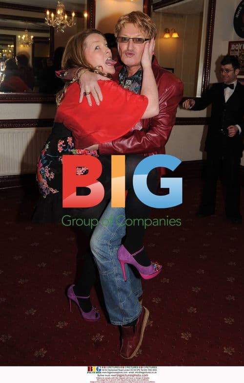 Katherine Lynch and Alan Amsby attend 'October' play opening