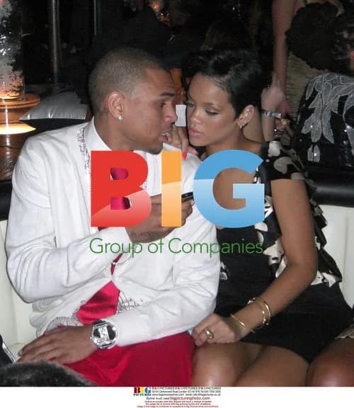 Chris Brown & Rihanna at Entertainment Weekly's LA Reid Party