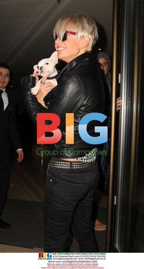 Sarah Harding from Girls Aloud in London