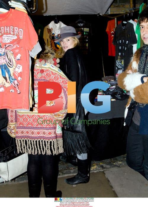 Kate Moss and friends leave bowling alley