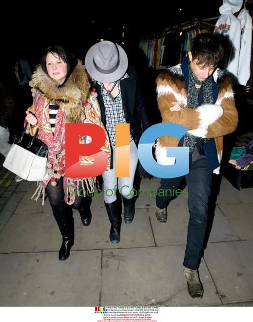 Kate Moss and friends at Boutique Bowling Alley