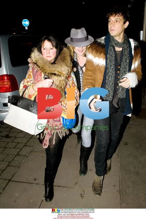 Kate Moss and friends leave bowling alley