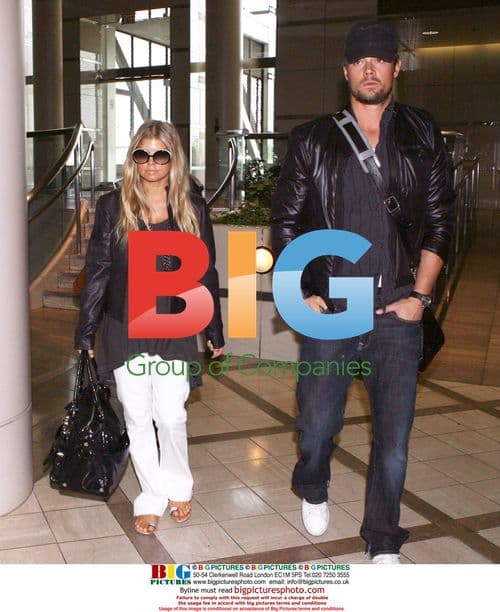Fergie and Josh Duhamel Depart LAX