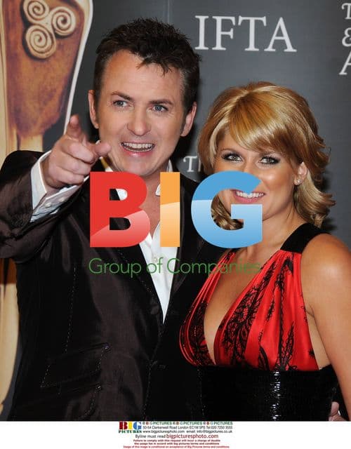 Shane Richie and Christie Goddard at Irish Film Awards