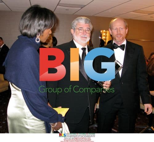 Melody Hobson, George Lucas and Ron Howard at 2009 Art Directors Guild Awards