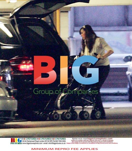 Charlotte Church with family in Cardiff