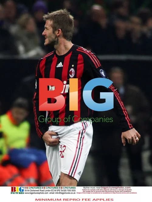 David Beckham at Inter-Milan Derby
