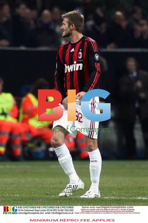 David Beckham at Inter-Milan Derby