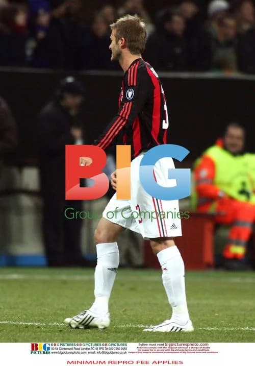 David Beckham at Inter-Milan Derby, Italy 2009