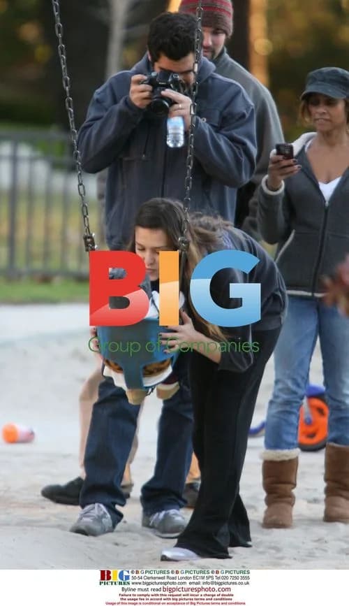 Jessica Alba and Cash Warren with baby Honor