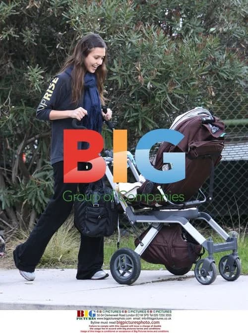 Jessica Alba and Cash Warren with daughter Honor