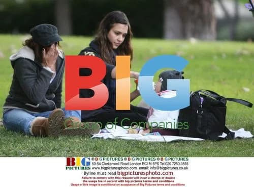 Jessica Alba and Cash Warren at Park