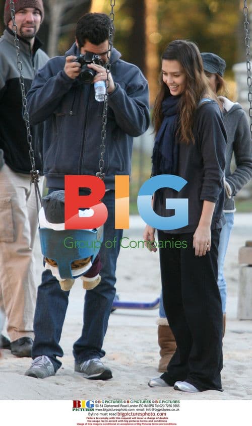 Jessica Alba and Cash Warren with daughter Honor