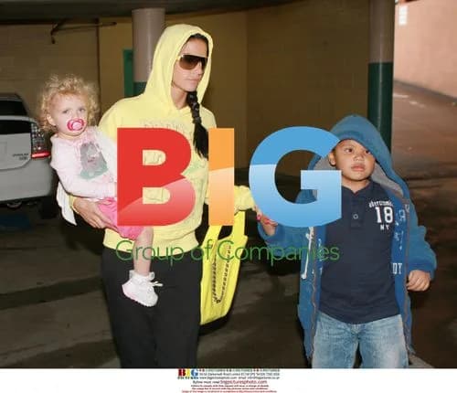 Katie Price and Peter Andre with their children