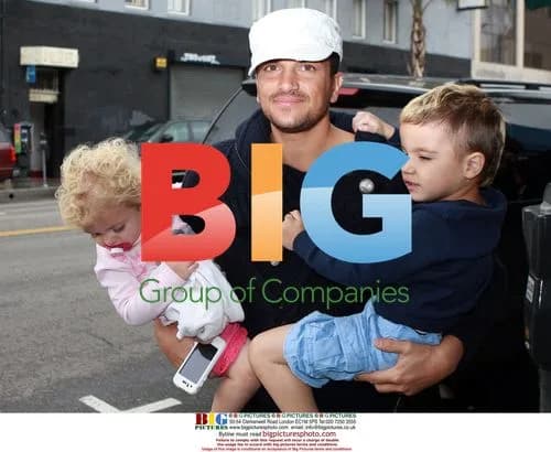 Katie Price and Peter Andre with children