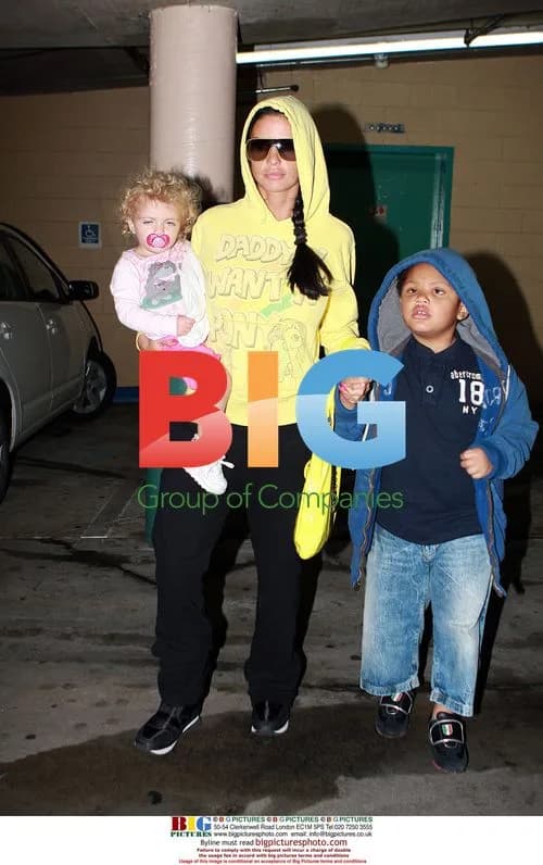 Katie Price and Peter Andre with kids