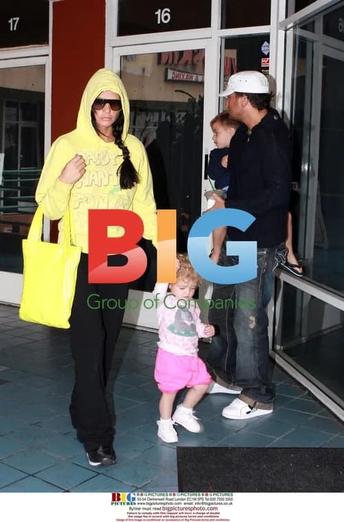 Katie Price and Peter Andre with children