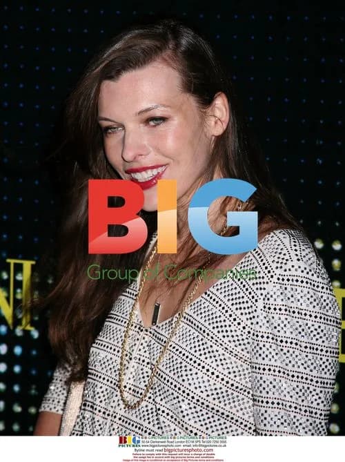 MILLA JOVOVICH at Armani 5th Avenue opening