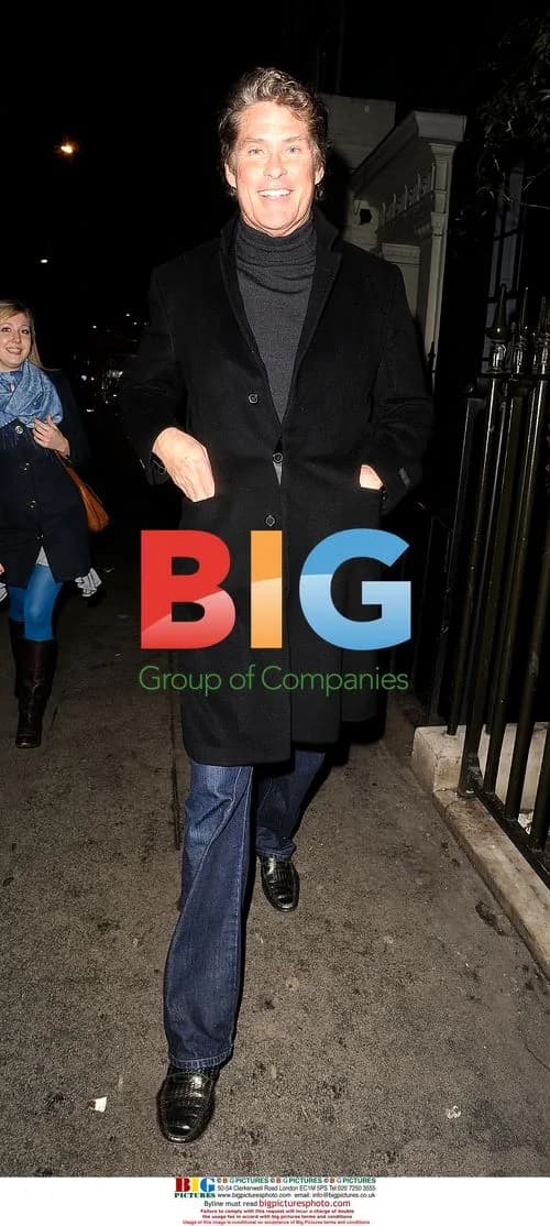 David Hasselhoff enjoys night out in London
