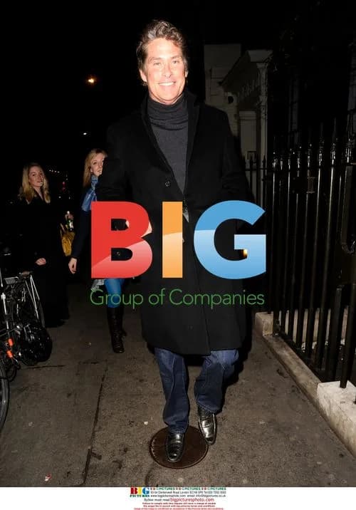 David Hasselhoff strolls in London