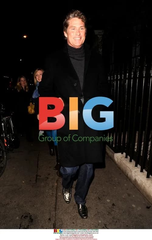 David Hasselhoff out in London
