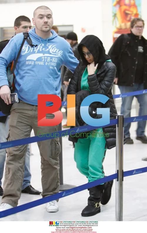 Nicole Scherzinger at Nice Airport