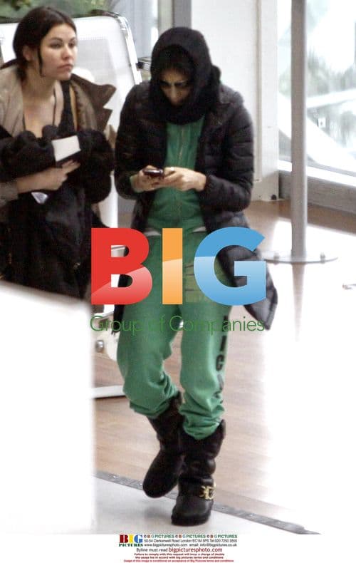 Nicole Scherzinger arrives at Nice airport