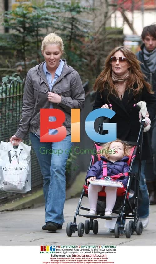 Geri Halliwell out with daughter Bluebell