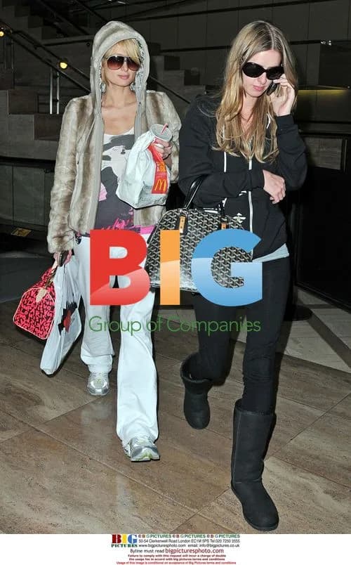 Paris and Nicky Hilton at LAX