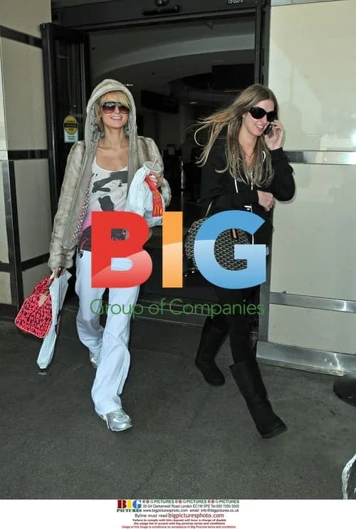 Paris and Nicky Hilton at LAX